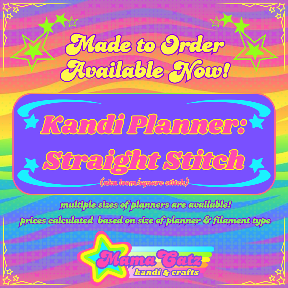 Made to Order - Kandi Planner: Straight Stitch - AVAILABLE NOW!!!