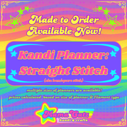 Made to Order - Kandi Planner: Straight Stitch - AVAILABLE NOW!!!
