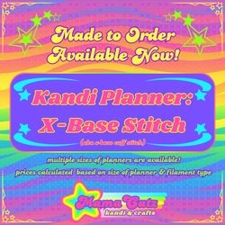Made to Order - Kandi Planner: X-Base Stitch - AVAILABLE NOW!!!