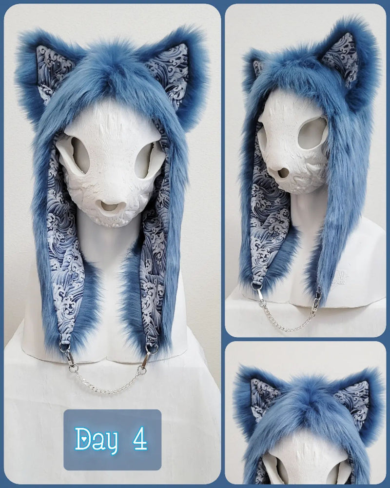 "Wave Wolf" Half Hood - Available 5/7/22 @ 10am PST