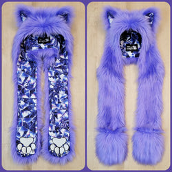 "Fractal Foxes" Full Hood, Available 4/25/22, 7pm PST!