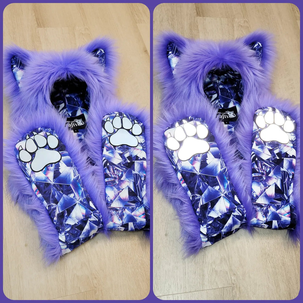 "Fractal Foxes" Full Hood, Available 4/25/22, 7pm PST!