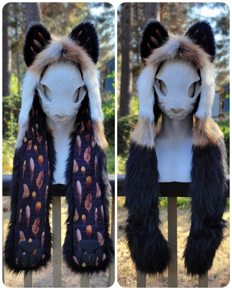 Feather Fox" Full Hoods, Sizes SMALL & LARGE, Available 9/19/22, 4pm PST!