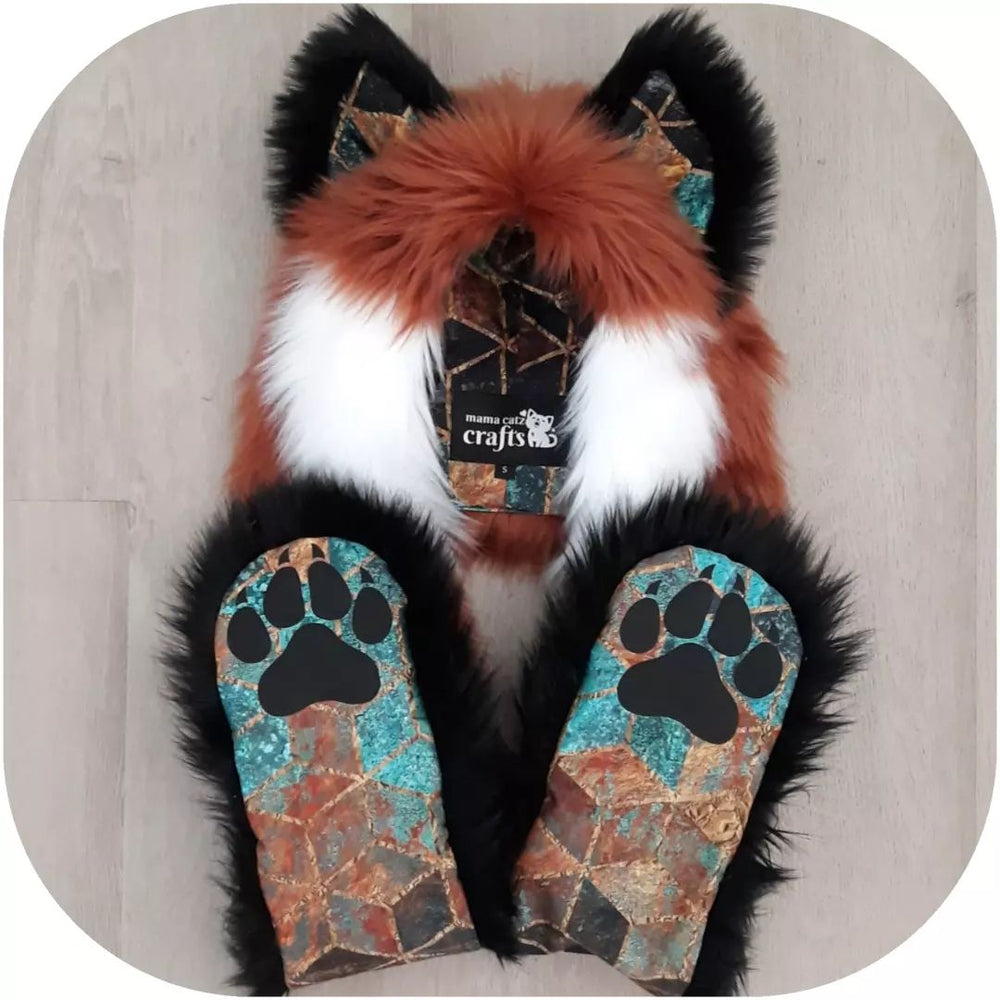 "Patina Geo Foxes" Full Hood! Available 1/29/22, 10am PST!