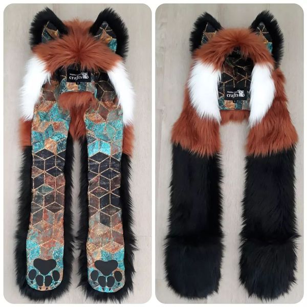 "Patina Geo Foxes" Full Hood! Available 1/29/22, 10am PST!