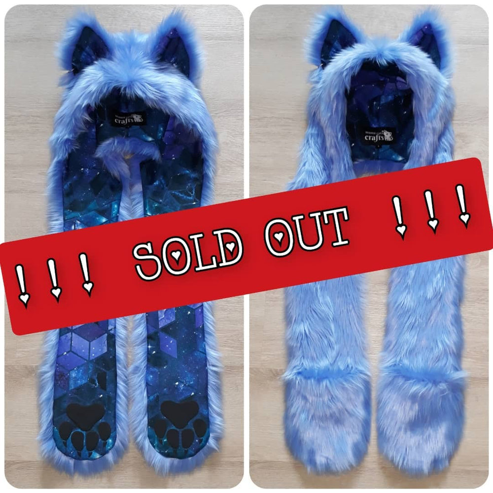 "Periwinkle Wolf" Full Hood! Available 1/11/22, 10am PST!