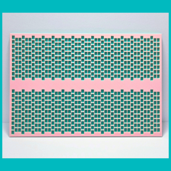 Kandi Planner 2-1 Drop Peyote Stitch | Pre-Made & Ready to Ship | Original Size | Colors: Vibrant Teal/Acid Green/Pastel Pink