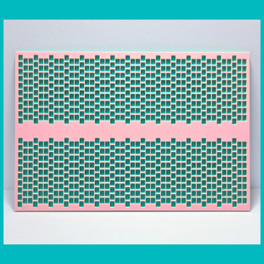 Kandi Planner 2-1 Drop Peyote Stitch | Pre-Made & Ready to Ship | Original Size | Colors: Vibrant Teal/Acid Green/Pastel Pink