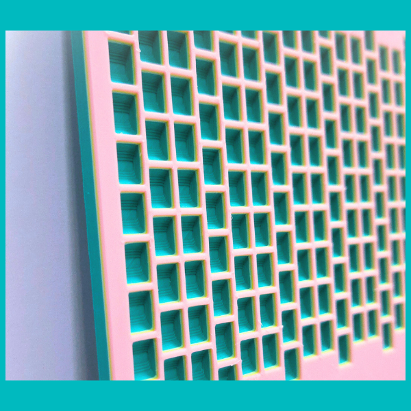 Kandi Planner 2-1 Drop Peyote Stitch | Pre-Made & Ready to Ship | Original Size | Colors: Vibrant Teal/Acid Green/Pastel Pink