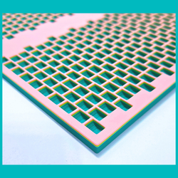 Kandi Planner 2-1 Drop Peyote Stitch | Pre-Made & Ready to Ship | Original Size | Colors: Vibrant Teal/Acid Green/Pastel Pink
