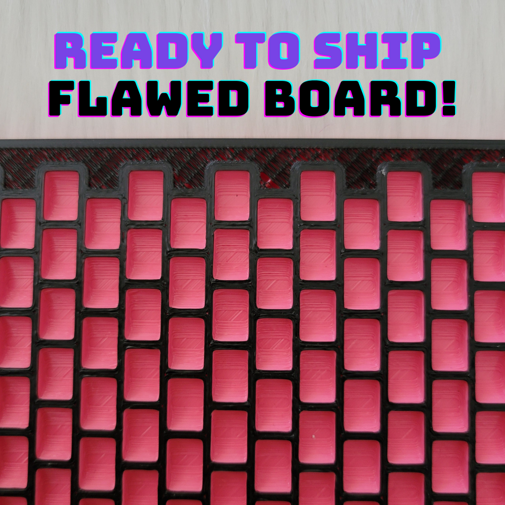 FLAWED ITEM - Ready to Ship! Bead Board (Hot Pink & Night Black)