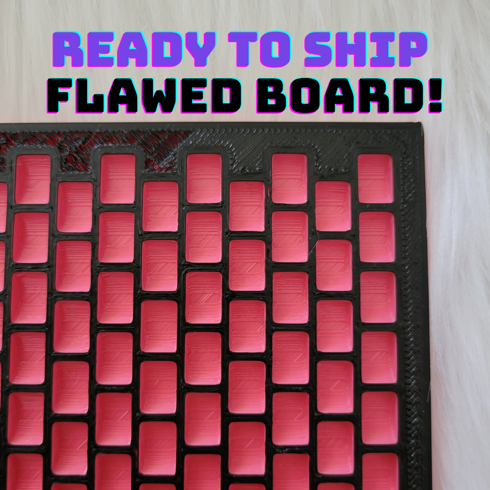 FLAWED ITEM - Ready to Ship! Bead Board (Hot Pink & Night Black)