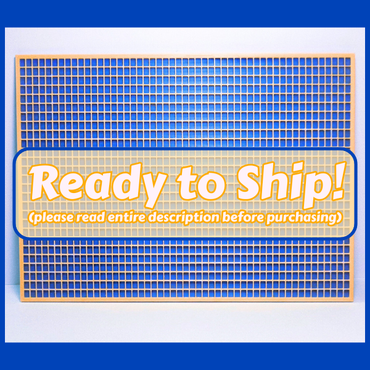 Kandi Planner Straight Stitch | Pre-Made & Ready to Ship | Large Size | Colors: Royal Blue/Pastel Peach