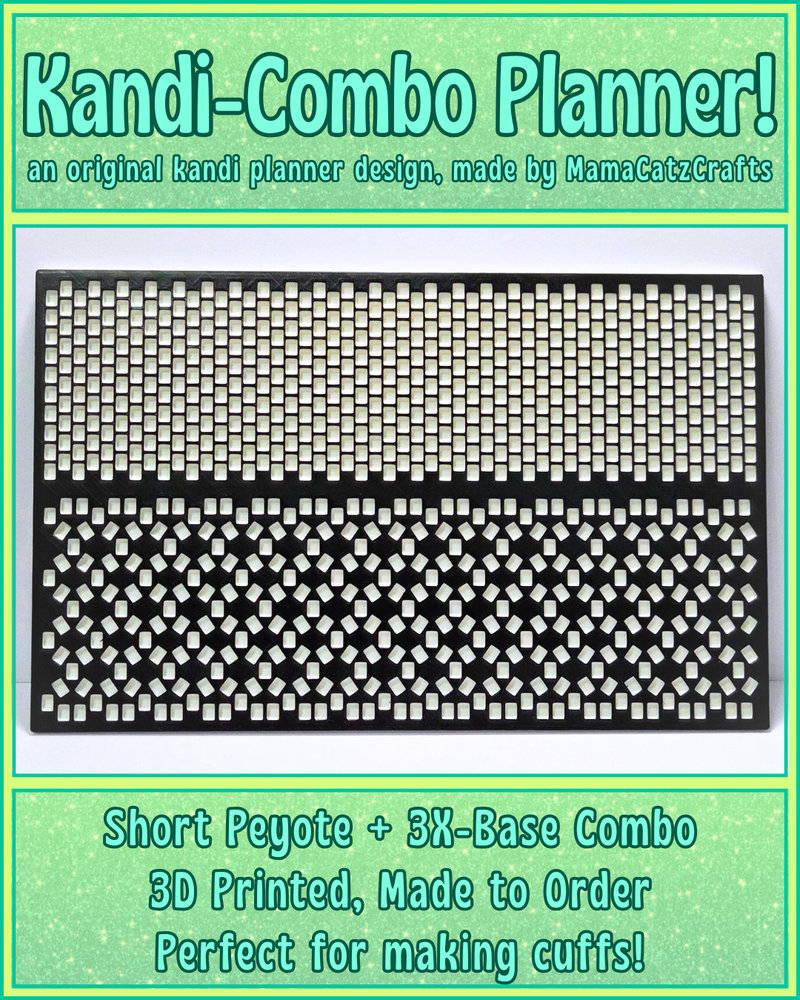 Kandi Planner | Short Peyote/3X-Base Combo Board | Made-To-Order