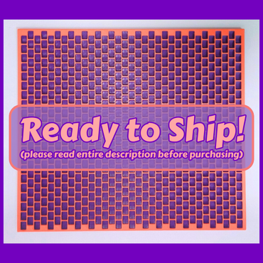 Kandi Planner Peyote Stitch | Pre-Made & Ready to Ship | Original Size | Colors: Dark Purple/Living Coral