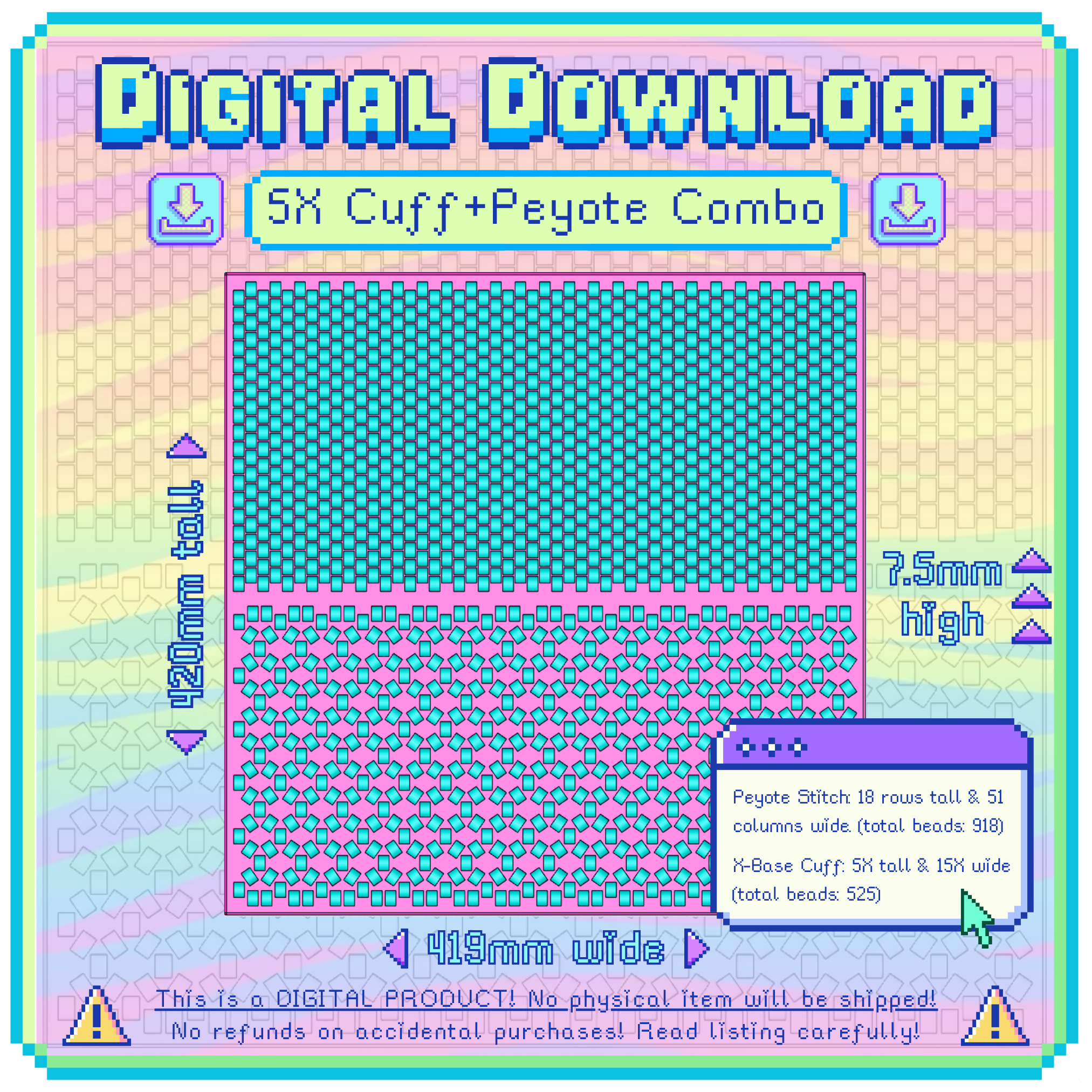 3D Model: 5X + Peyote Combo (Digital Download)