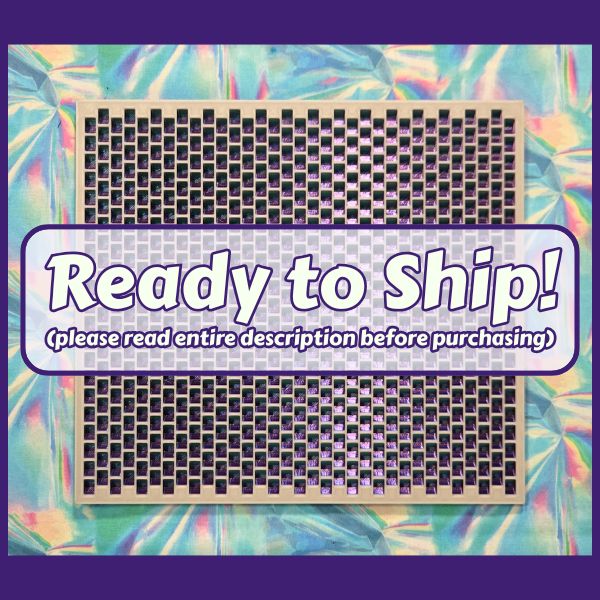 Kandi Planner Peyote Stitch | Pre-Made & Ready to Ship | Original Size | Colors: Dragon Scales/Glow-in-the-Dark