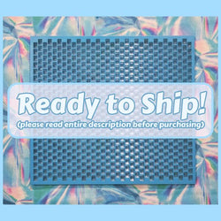 Kandi Planner Peyote Stitch | Pre-Made & Ready to Ship | Original Size | Colors: Glitter Blue/Pastel Blue