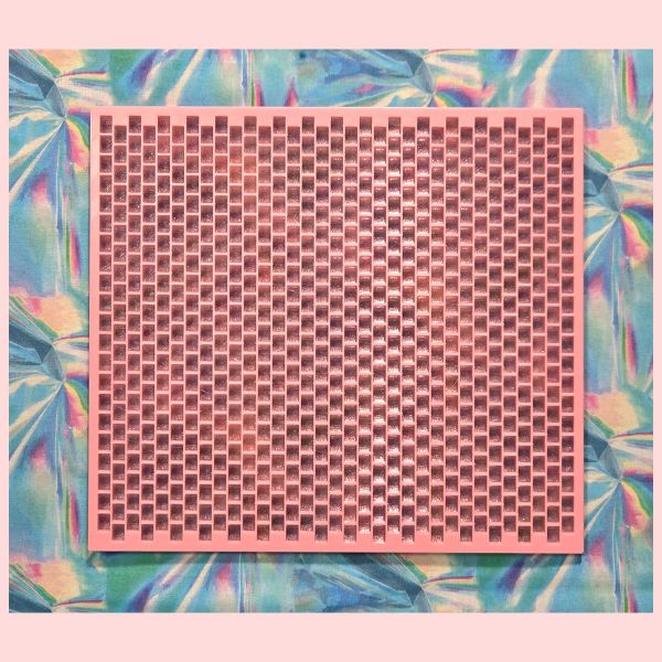 Kandi Planner Peyote Stitch | Pre-Made & Ready to Ship | Original Size | Colors: Glitter Pink/Pastel Pink