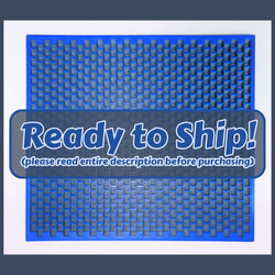 Kandi Planner Peyote Stitch | Pre-Made & Ready to Ship | Original Size | Colors: Silvery Grey/Royal Blue