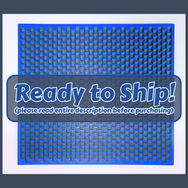 Kandi Planner Peyote Stitch | Pre-Made & Ready to Ship | Original Size | Colors: Silvery Grey/Royal Blue