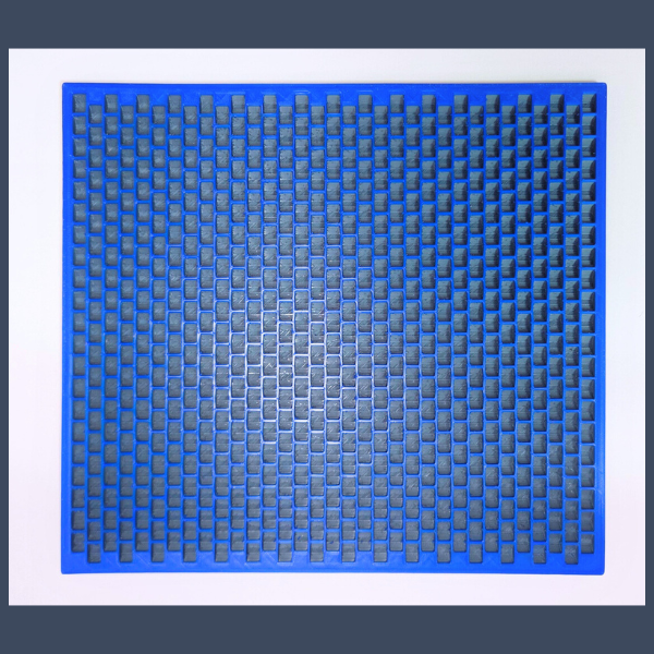 Kandi Planner Peyote Stitch | Pre-Made & Ready to Ship | Original Size | Colors: Silvery Grey/Royal Blue