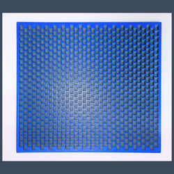Kandi Planner Peyote Stitch | Pre-Made & Ready to Ship | Original Size | Colors: Silvery Grey/Royal Blue