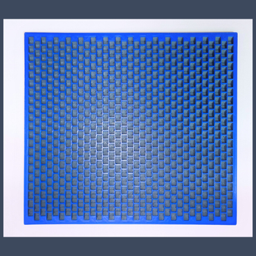 Kandi Planner Peyote Stitch | Pre-Made & Ready to Ship | Original Size | Colors: Silvery Grey/Royal Blue