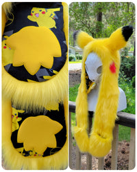 Pikachu Full Hood - SMALL