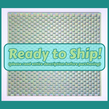 Kandi Planner Peyote Stitch | Pre-Made & Ready to Ship | Original Size | Color: Muddled Green Rainbow