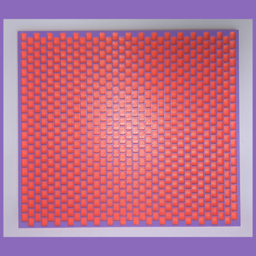 Kandi Planner Peyote Stitch | Pre-Made & Ready to Ship | Original Size | Colors: Living Coral/Light Purple