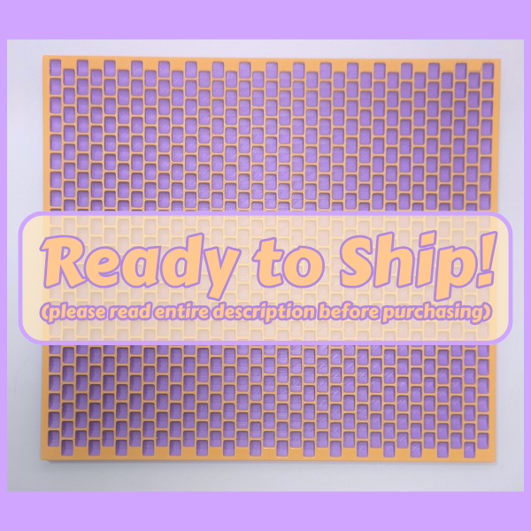 Kandi Planner Peyote Stitch | Pre-Made & Ready to Ship | Original Size | Colors: Light Purple/Pastel Peach