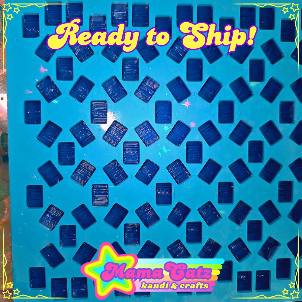 Ready to Ship! Holographic 3X-Base Stitch Kandi Planner (Light & Dark Blue)