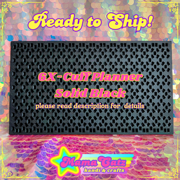 Ready to Ship! 6X-Base Stitch Kandi Planner (Black)
