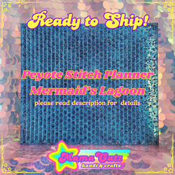 Ready to Ship! Peyote Stitch Kandi Planner (RESIN! Mermaid's Lagoon)