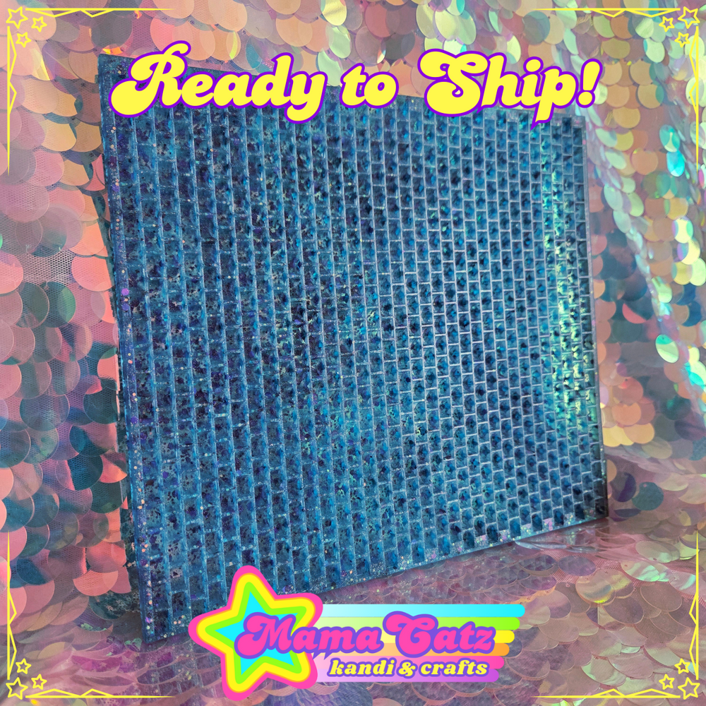 Ready to Ship! Peyote Stitch Kandi Planner (RESIN! Mermaid's Lagoon)