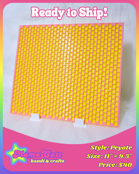 Hot Pink & Bright Yellow: Peyote Stitch Planner