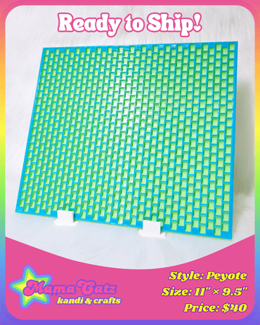 Apple Green & Process Blue: Peyote Stitch Planner