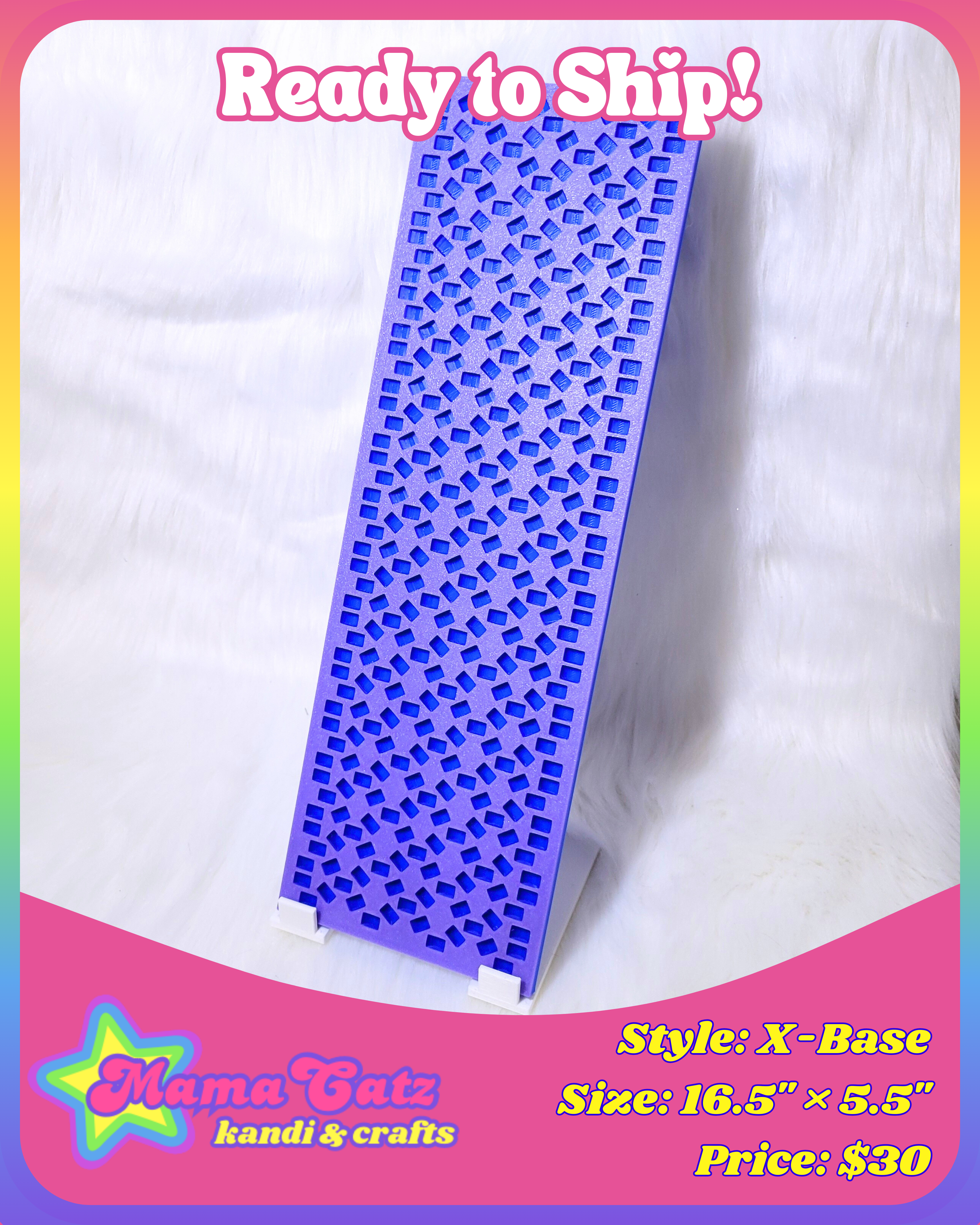 Royal Blue & Light Purple: 3X-Cuff Stitch Planner