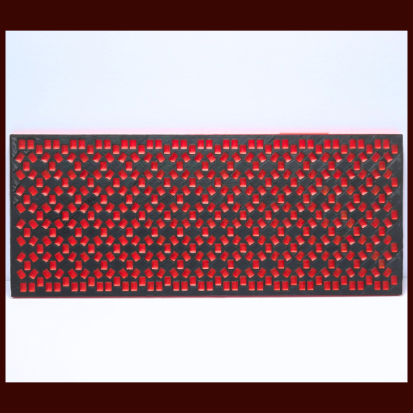 Kandi Planner X-Base Stitch | Pre-Made & Ready to Ship | 4X's Tall | Colors: Bright Red/Night Black