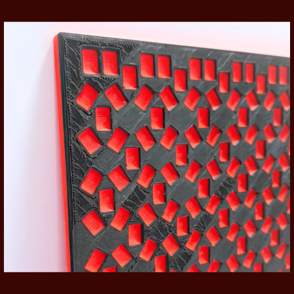 Kandi Planner X-Base Stitch | Pre-Made & Ready to Ship | 4X's Tall | Colors: Bright Red/Night Black