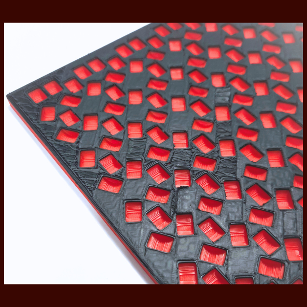 Kandi Planner X-Base Stitch | Pre-Made & Ready to Ship | 4X's Tall | Colors: Bright Red/Night Black