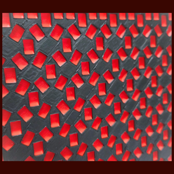 Kandi Planner X-Base Stitch | Pre-Made & Ready to Ship | 4X's Tall | Colors: Bright Red/Night Black