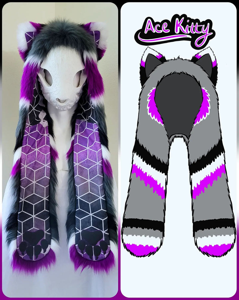 "Ace Kitty" Full Hood, Size SMALL