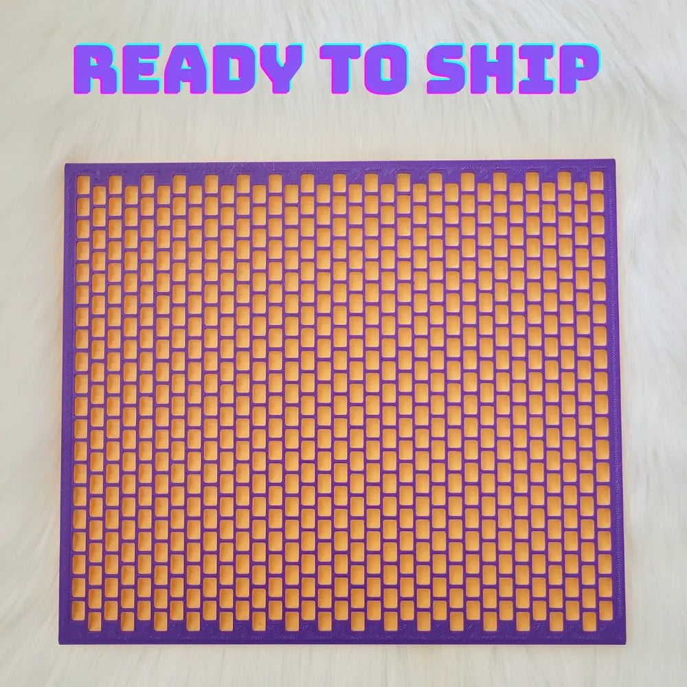 Ready to Ship! Bead Board (Pastel Orange & Dark Purple)