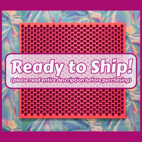 Kandi Planner Peyote Stitch | Pre-Made & Ready to Ship | Original Size | Colors: Juicy Grape/Hot Pink