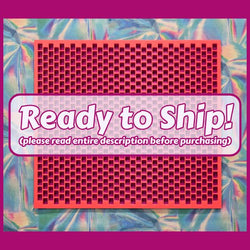 Kandi Planner Peyote Stitch | Pre-Made & Ready to Ship | Original Size | Colors: Juicy Grape/Hot Pink