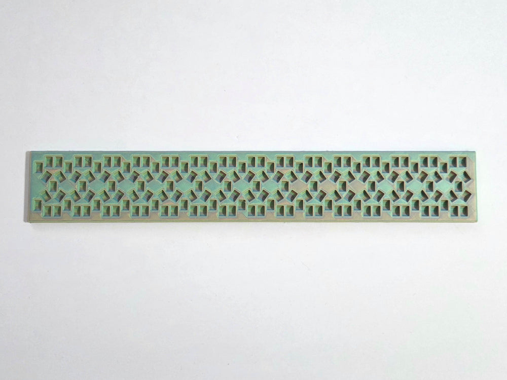 Kandi Planner X-Base Stitch | Pre-Made & Ready to Ship | 1X's Tall | Color: Muddled Green Rainbow