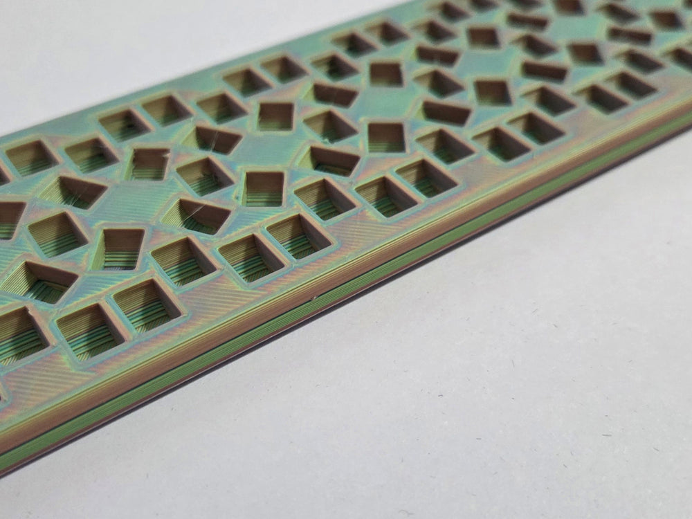 Kandi Planner X-Base Stitch | Pre-Made & Ready to Ship | 1X's Tall | Color: Muddled Green Rainbow