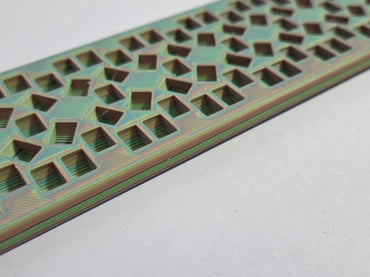 Kandi Planner X-Base Stitch | Pre-Made & Ready to Ship | 1X's Tall | Color: Muddled Green Rainbow